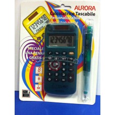Calcolatrice AURORA personalizzabile con penna in omaggio - NHC125PEN