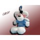 Peluches diddl portachiavi angelo custode con moschetto BLU