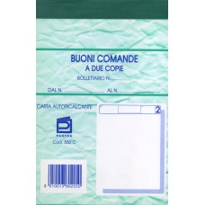 Blocchetto Buoni Comande a 2 copie autoricalcanti Panfra cod.550c